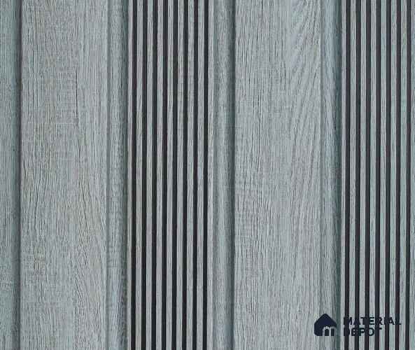 Grey Patterned Louver PN 06026 8 ft x 4.9 inch Charcoal Panel - 12 mm | Suitable for Feature Wall, TV Unit & Living Room | Width is Subjected to 5% Variation