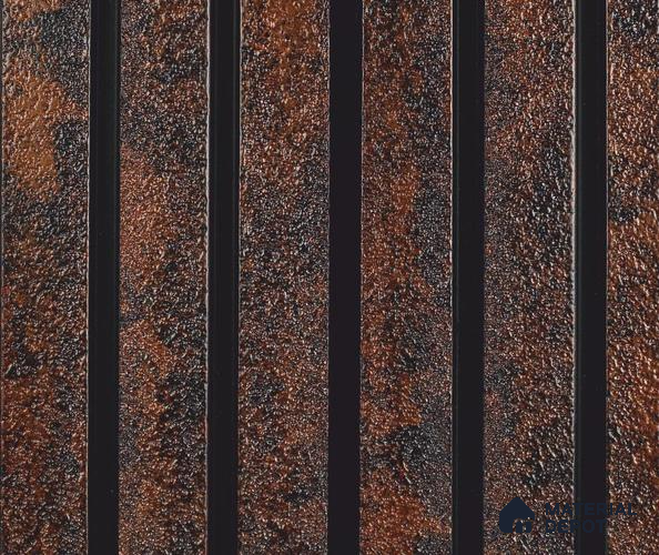 Brown Stone Louver PN 06037 8 ft x 4.9 inch Charcoal Panel - 12 mm | Suitable for Feature Wall, TV Unit & Living Room | Width is Subjected to 5% Variation