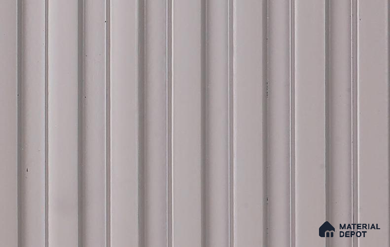 Grey Plain Colour Louver PN 06051 8 ft x 4.9 inch Charcoal Panel - 12 mm | Suitable for Feature Wall, TV Unit & Living Room | Width is Subjected to 5% Variation