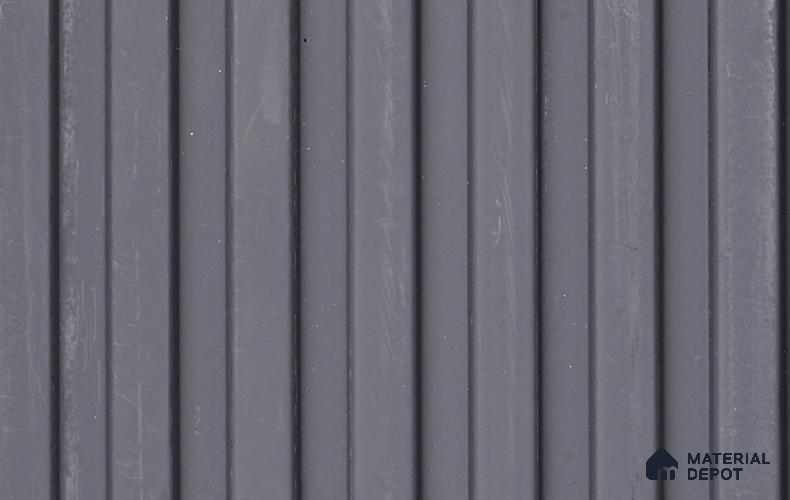 Grey Plain Colour Louver PN 06052 8 ft x 4.9 inch Charcoal Panel - 12 mm | Suitable for Feature Wall, TV Unit & Living Room | Width is Subjected to 5% Variation