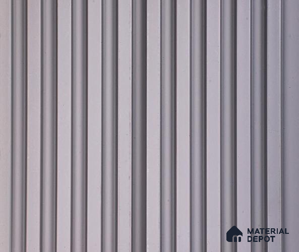 Grey Plain Colour Louver PN 06064 8 ft x 4.9 inch Charcoal Panel - 12 mm | Suitable for Feature Wall, TV Unit & Living Room | Width is Subjected to 5% Variation