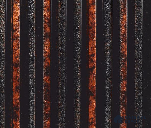Black Patterned Louver PN 06065 8 ft x 4.9 inch Charcoal Panel - 12 mm | Suitable for Feature Wall, TV Unit & Living Room | Width is Subjected to 5% Variation