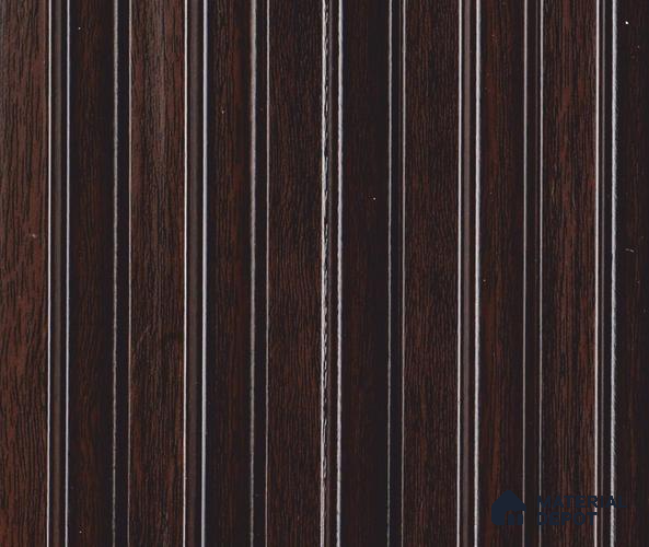 Brown Wooden Louver PN 06059 8 ft x 4.9 inch Charcoal Panel - 12 mm | Suitable for Feature Wall, TV Unit & Living Room | Width is Subjected to 5% Variation