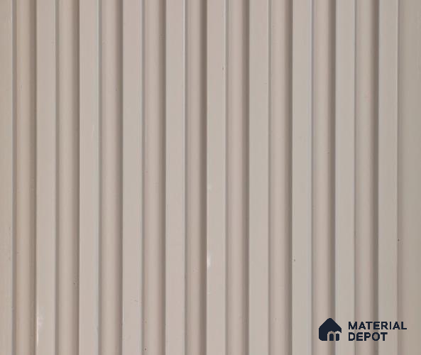 Grey Plain Colour Louver PN 06060 8 ft x 4.9 inch Charcoal Panel - 12 mm | Suitable for Feature Wall, TV Unit & Living Room | Width is Subjected to 5% Variation