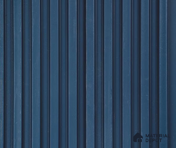 Blue Plain Colour Louver PN 06061 8 ft x 4.9 inch Charcoal Panel - 12 mm | Suitable for Feature Wall, TV Unit & Living Room | Width is Subjected to 5% Variation