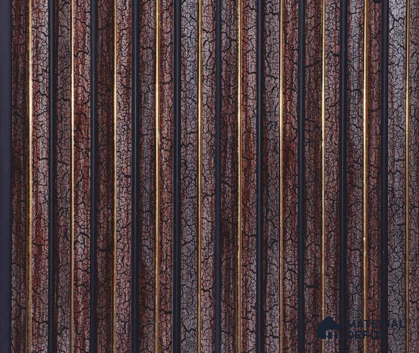 Brown Wooden Louver PN 06044 8 ft x 4.9 inch Charcoal Panel - 12 mm | Suitable for Feature Wall, TV Unit & Living Room | Width is Subjected to 5% Variation