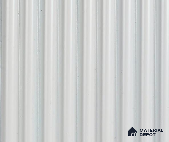 White Plain Colour Louver PN 06045 8 ft x 4.9 inch Charcoal Panel - 12 mm | Suitable for Feature Wall, TV Unit & Living Room | Width is Subjected to 5% Variation