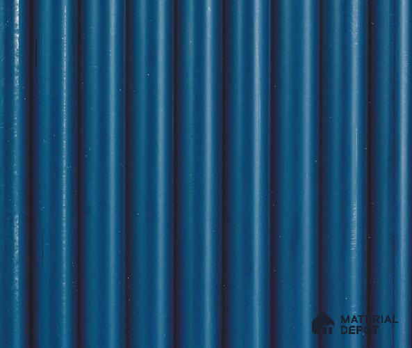 Blue Plain Colour Louver PN 06048 8 ft x 4.9 inch Charcoal Panel - 12 mm | Suitable for Feature Wall, TV Unit & Living Room | Width is Subjected to 5% Variation