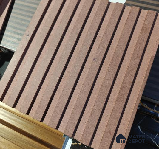 Duco Paintable 2003 MDF 8 ft 4 ft Fluted Exterior Panel - 12 mm