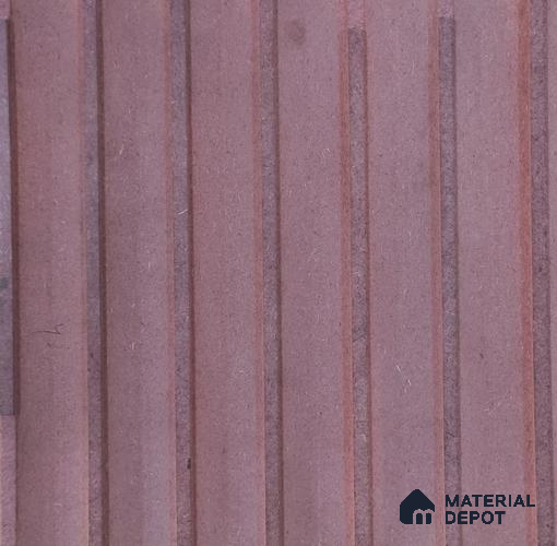 Duco Paintable 2009 MDF 8 ft 4 ft Fluted Exterior Panel - 12 mm