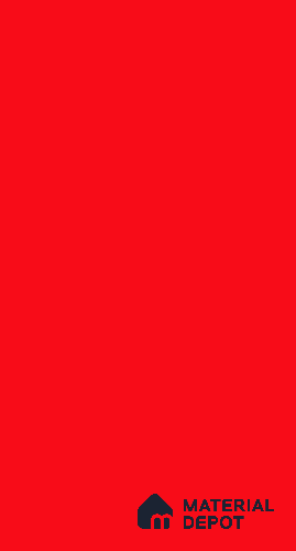 Vivid Red Solid Colors Look LM 04741 8 ft x 4 ft Glossy Finish Decorative Laminate - 0.92 mm | Suitable for Living Room, Kitchen, Office