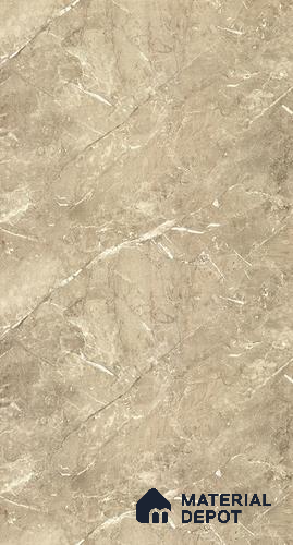 Brown Marble Look LM 05110 8 ft x 4 ft High Gloss Finish Decorative Laminate - 0.8 mm | Suitable for TV Unit, Wardrobe, Kitchen Cabinets