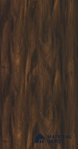 Wooden Look LM 05087 Samba Walnut 8 ft x 4 ft High Gloss Finish Decorative Laminate - 0.8 mm | Suitable for TV Unit, Wardrobe, Kitchen Cabinets