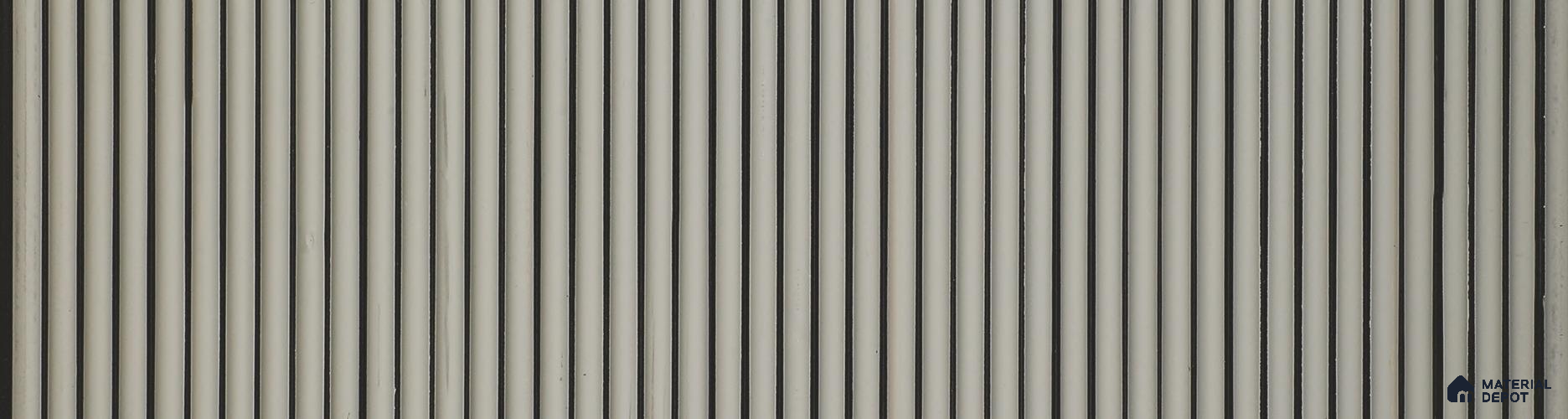 Grey Plain Colour Louver PN 06001 8 ft x 12 inch Charcoal Panel - 7 mm | Suitable for Feature Wall, TV Unit & Living Room | Width is Subjected to 5% Variation