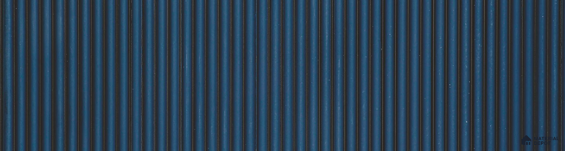 Blue Plain Colour Louver PN 06003 8 ft x 12 inch Charcoal Panel - 7 mm | Suitable for Feature Wall, TV Unit & Living Room | Width is Subjected to 5% Variation