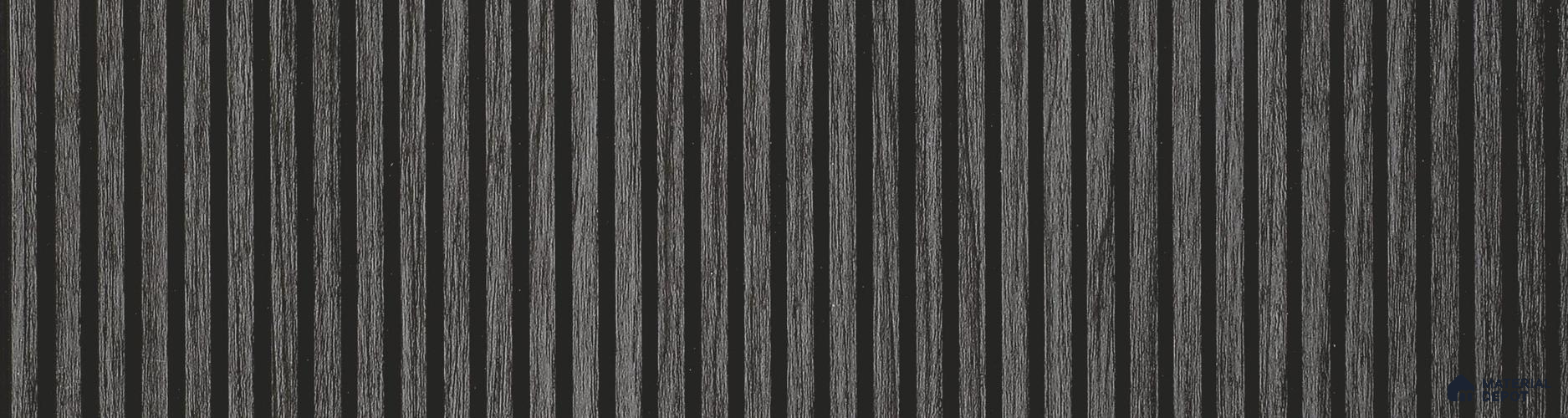 Grey Wooden Louver PN 06007 8 ft x 12 inch Charcoal Panel - 7 mm | Suitable for Feature Wall, TV Unit & Living Room | Width is Subjected to 5% Variation