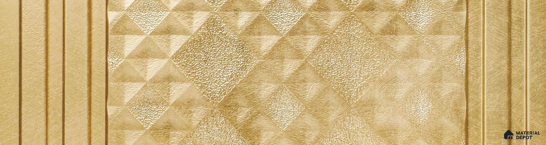 Brown Patterned Louver PN 06008 8 ft x 12 inch Charcoal Panel - 7 mm | Suitable for Feature Wall, TV Unit & Living Room | Width is Subjected to 5% Variation