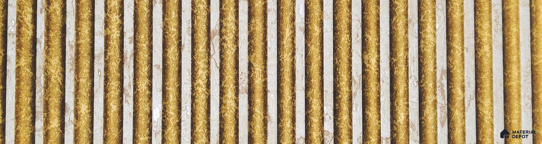 Gold Stone Louver PN 05999 8 ft x 12 inch Charcoal Panel - 7 mm | Suitable for Feature Wall, TV Unit & Living Room | Width is Subjected to 5% Variation