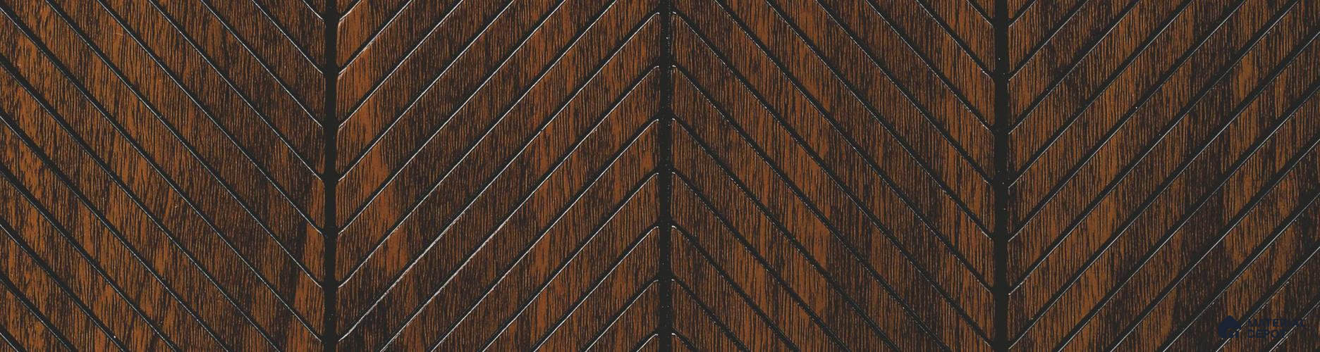 Brown Wooden Louver PN 06018 8 ft x 12 inch Charcoal Panel - 7 mm | Suitable for Feature Wall, TV Unit & Living Room | Width is Subjected to 5% Variation
