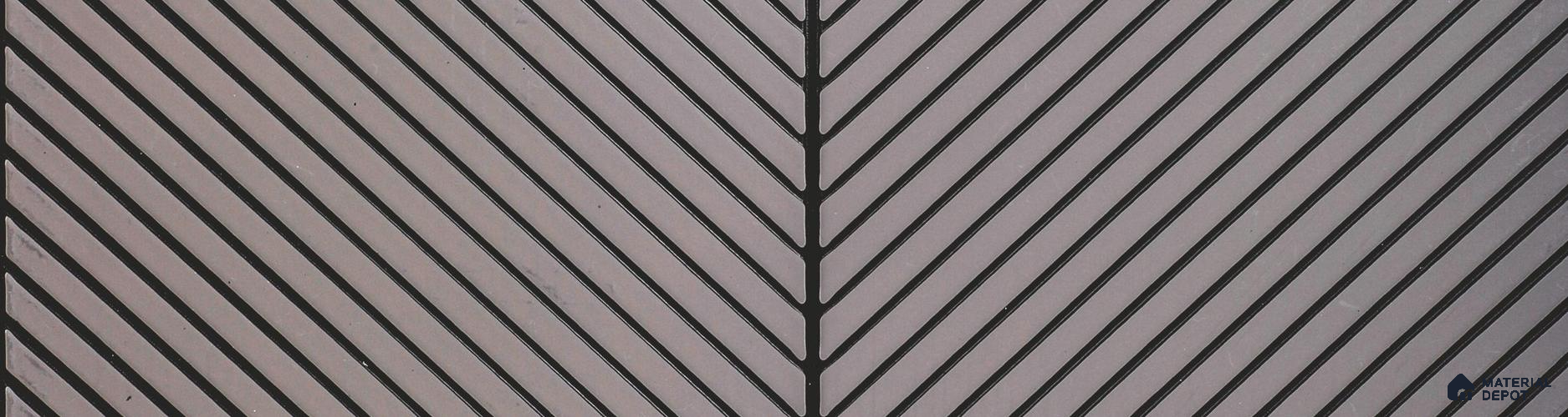 Grey Patterned Louver PN 06010 8 ft x 12 inch Charcoal Panel - 7 mm | Suitable for Feature Wall, TV Unit & Living Room | Width is Subjected to 5% Variation