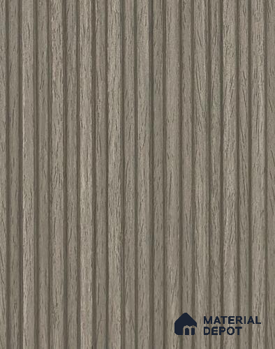 Grey Wooden Louver PN 05958 8 ft x 4.1 inch Charcoal Panel - 7 mm | Suitable for Feature Wall, TV Unit & Living Room | Width is Subjected to 5% Variation