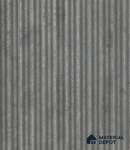 Grey Wooden Louver PN 05964 8 ft x 4.4 inch Charcoal Panel - 7 mm | Suitable for Feature Wall, TV Unit & Living Room | Width is Subjected to 5% Variation