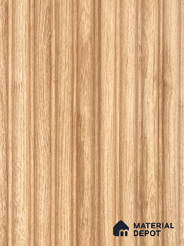 Brown Wooden Louver PN 05987 8 ft x 3.8 inch Charcoal Panel - 7 mm | Suitable for Feature Wall, TV Unit & Living Room | Width is Subjected to 5% Variation