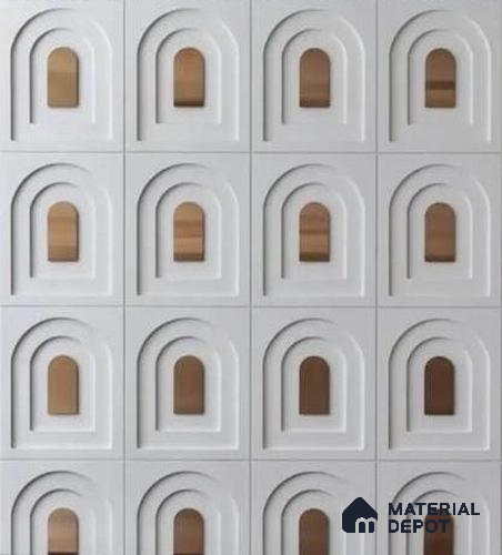 Duco Paintable Arched Niche 3D CNC Made HDHMR Panel 8 ft x 4 ft - 17 mm