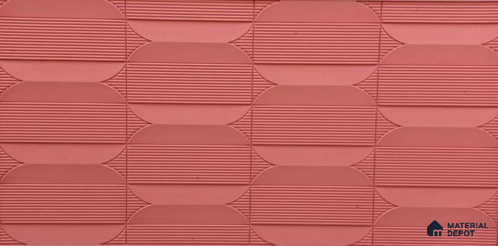 Brick Waves CNC Made HDMR Panel 8 ft x 4 ft - 25 mm