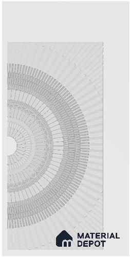 Customized Pattern CNC Made 8 ft x 4 ft HDHMR Door - 17 mm