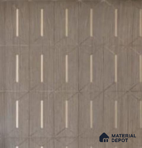 Duco Paintable Geometric Line 8 ft x 4 ft CNC Made HDHMR - 12 mm