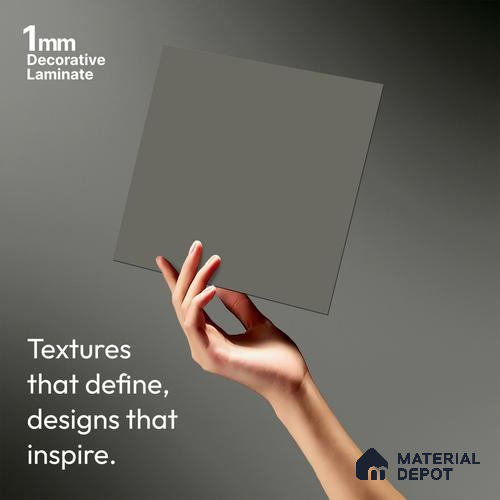 LM 01346 Mud Ash 8 ft x 4 ft Super Matte Finish Decorative Laminate - 1 mm  | Suitable for Living Room, Kitchen, Office