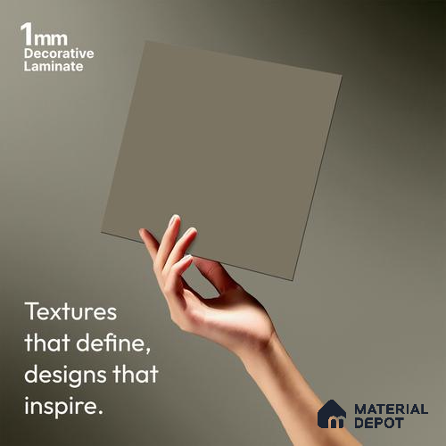 LM 01355 Beige 8 ft x 4 ft Super Matte Finish Decorative Laminate - 1 mm  | Suitable for Living Room, Kitchen, Office