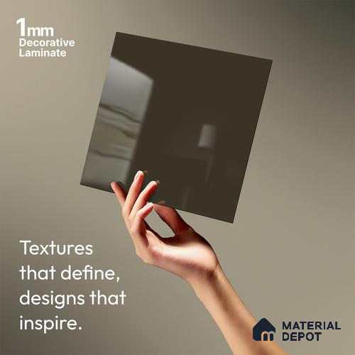 Solid Colors Look LM 19220 Llama Wool 8 ft x 4 ft Glossy Finish Decorative Laminate - 1 mm | Suitable for Living Room, Kitchen, Office