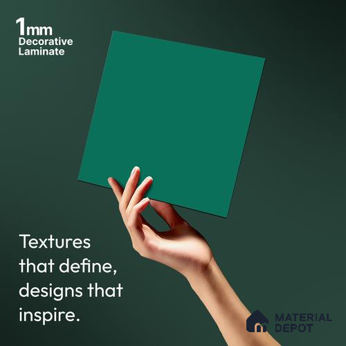 Solid Colors Look LM 19234 Turquoise 8 ft x 4 ft Matte Finish Decorative Laminate - 1 mm | Suitable for Living Room, Kitchen, Office
