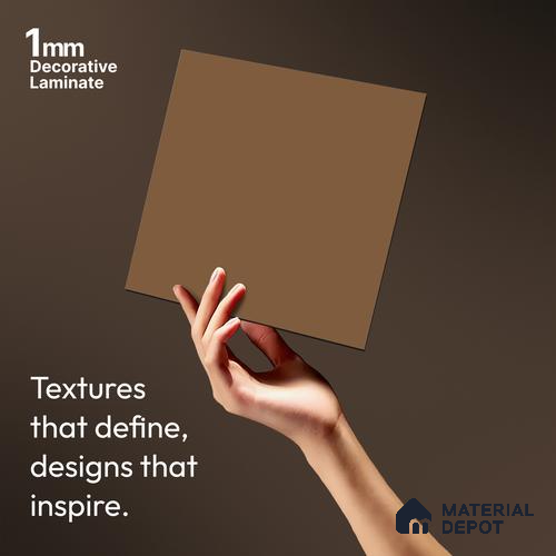 Solid Colors Look LM 19239 Coral 8 ft x 4 ft Matte Finish Decorative Laminate - 1 mm | Suitable for Living Room, Kitchen, Office