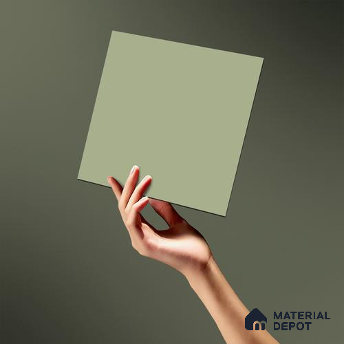 LM 19428 B Light Green Solid Color Matte Finish 8 ft x 4 ft Decorative Laminate - 1 mm | Suitable for Living Room, Kitchen, Office