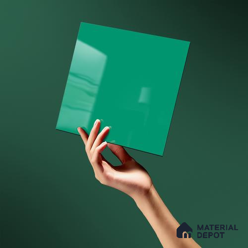 LM 19445 Artistata Solid Color Glossy Finish 8 ft x 4 ft Decorative Laminate - 1 mm | Suitable for Living Room, Kitchen, Office