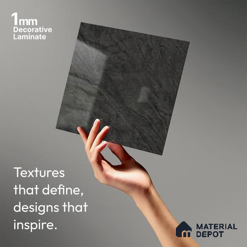 LM 19460 E Maycair Marble Marble High Gloss Finish 8 ft x 4 ft Decorative Laminate - 1 mm | Suitable for TV Unit, Wardrobe, Kitchen Cabinets