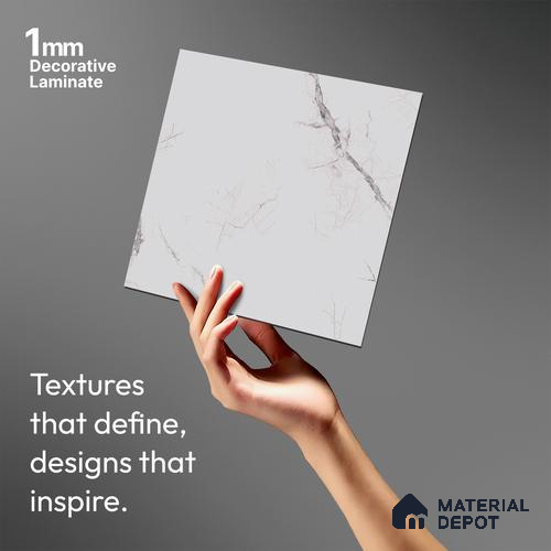 LM 19463 Opulent Orbs Seraphinite Texture Finish 8 ft x 4 ft Decorative Laminate - 1 mm | Suitable for TV Unit, Wardrobe, Kitchen Cabinets