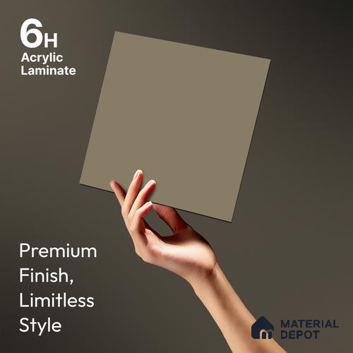 TR 1132 8 ft x 4 ft Zero Matte Finish Acrylic Laminate - 1.5 mm | Suitable for Living Room, Kitchen, Office