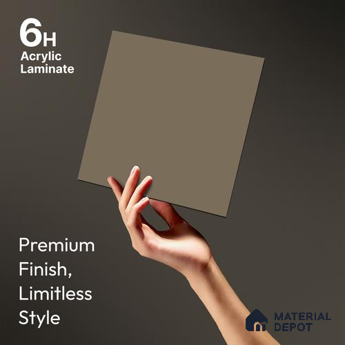 TR 1131 8 ft x 4 ft Zero Matte Finish Acrylic Laminate - 1.5 mm | Suitable for Living Room, Kitchen, Office