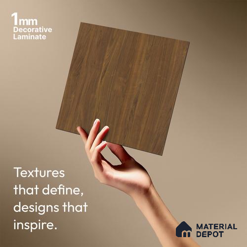 LM 18778 Espresso Oak 8 ft x 4 ft Texture Finish Decorative Laminate - 1 mm | Suitable for TV Unit, Wardrobe, Kitchen Cabinets