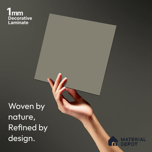 Mist Beige Solid Colors Look LM 01854 8 ft x 4 ft Matte Finish Decorative Laminate - 1 mm | Suitable for Living Room, Kitchen, Office