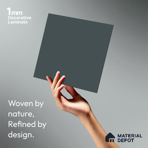 Desire Blue Solid Colors Look LM 01915 8 ft x 4 ft Matte Finish Decorative Laminate - 1 mm | Suitable for Living Room, Kitchen, Office