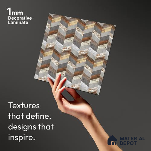 Patterned Look LM 06171 8 ft x 4 ft Texture Finish Decorative Laminate - 1 mm | Suitable for Bedroom, TV Unit, Wardrobe