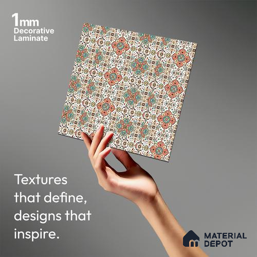 Patterned Look LM 06177 8 ft x 4 ft Matte Finish Decorative Laminate - 1 mm | Suitable for Bedroom, TV Unit, Wardrobe