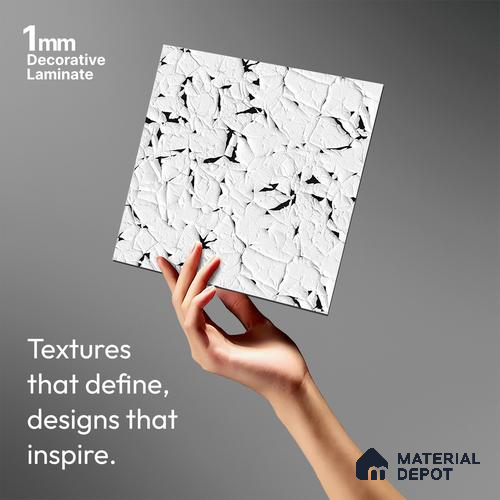Patterned Look LM 06180 8 ft x 4 ft Texture Finish Decorative Laminate - 1 mm | Suitable for Bedroom, TV Unit, Wardrobe