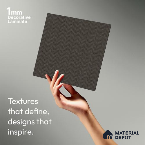 Beige Textured Solid Look LM 01877 8 ft x 4 ft Texture Finish Decorative Laminate - 1 mm | Suitable for TV Unit, Wardrobe, Kitchen Cabinets