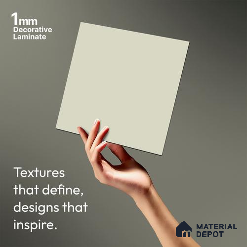 Warm Beige Solid Colors Look LM 10850 8 ft x 4 ft Matte Finish Decorative Laminate - 1 mm | Suitable for Living Room, Kitchen, Office